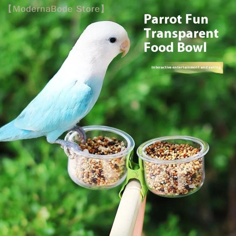 Parrot Food Bowl Feeder with Clip