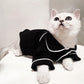 Christmas Cat Hoodie Costume - Winter Pet Sweatshirt for Small Dogs & Cats