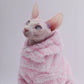 Double-Sided Fluffy Winter Jacket for Hairless Cats & Sphynx