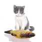 Cat Fish Toy Scratch Board with Plush Stuffing