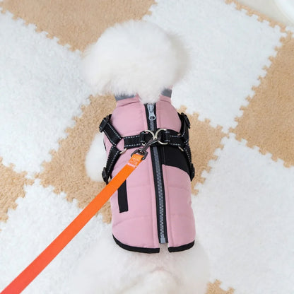 Waterproof Dog Jacket with Harness