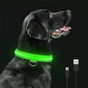 LED USB Rechargeable Dog Collar - 3 Light Modes for Night Safety