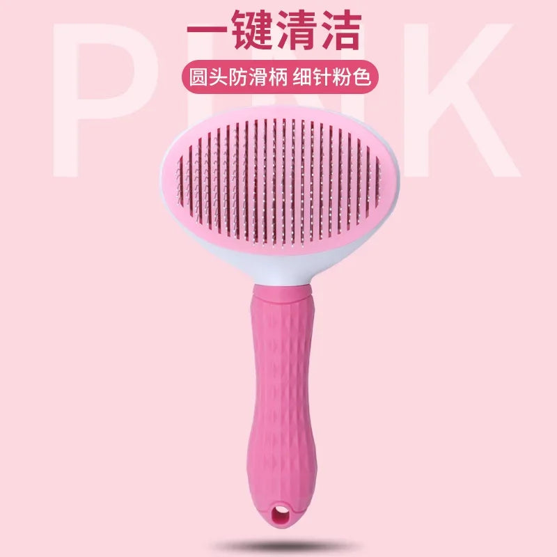 Self-Cleaning Pet Grooming Brush