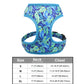 Floral Dog Harness and Leash Set - Adjustable Comfort Vest for Small to Large Dogs